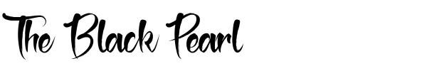 The Black Pearl font preview